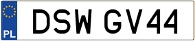Truck License Plate